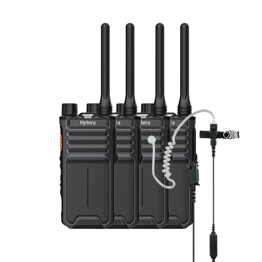 Hytera BP515LF set van 4 met headset PMR446