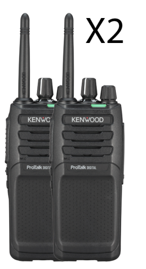 Kenwood TK-3701D set van 2 portofoons